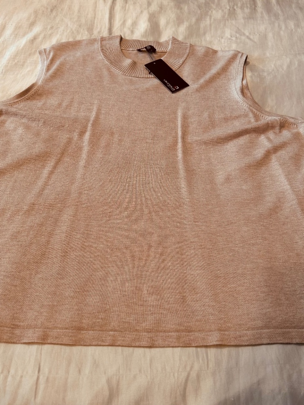 PULLOVER, MOCK NECK, OATMEAL MIX, SIZE 3X, RAYON NYLON BLEND, STRETCHY, SLEEVELE